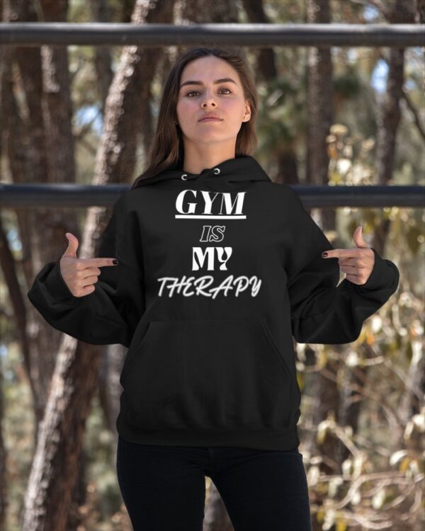 Gym Is My Therpay Gym Quote T Shirt 5