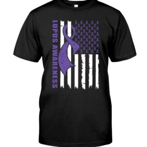 Lupus Awareness Flag Shirt T Shirt 1