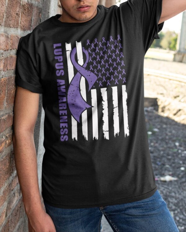 Lupus Awareness Flag Shirt T Shirt 3